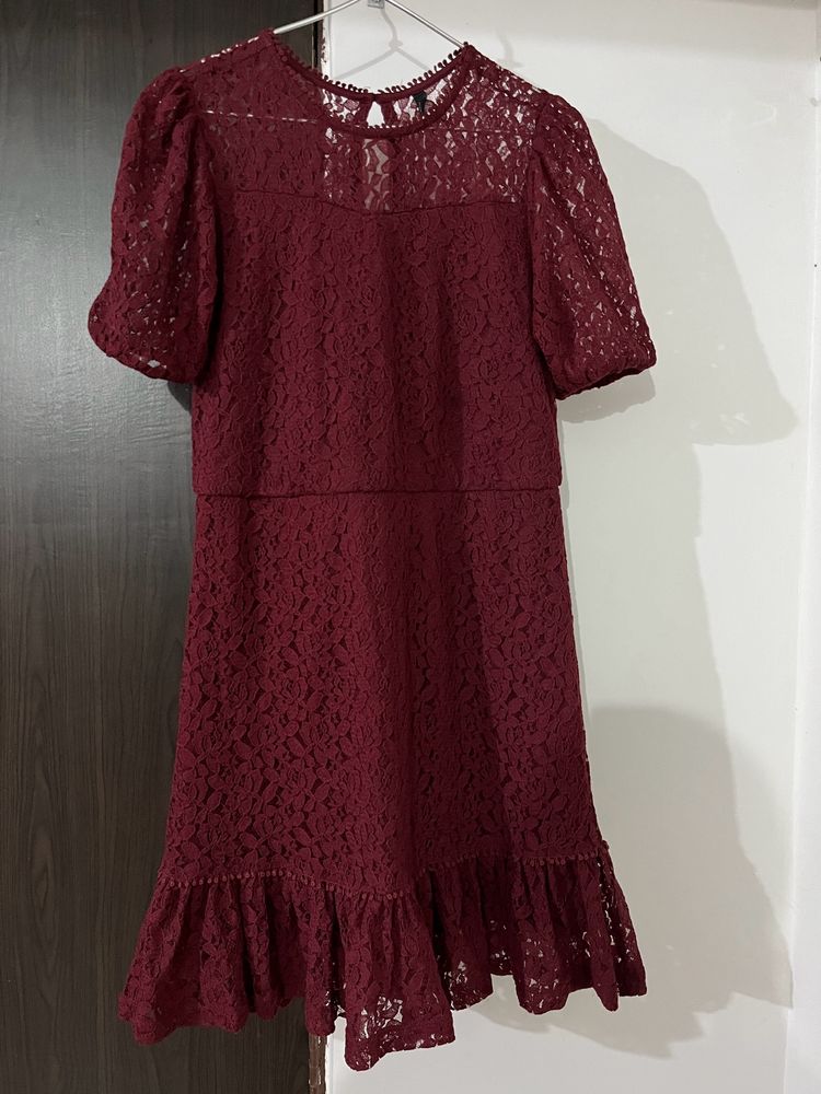 Rio Maroon Women Dress