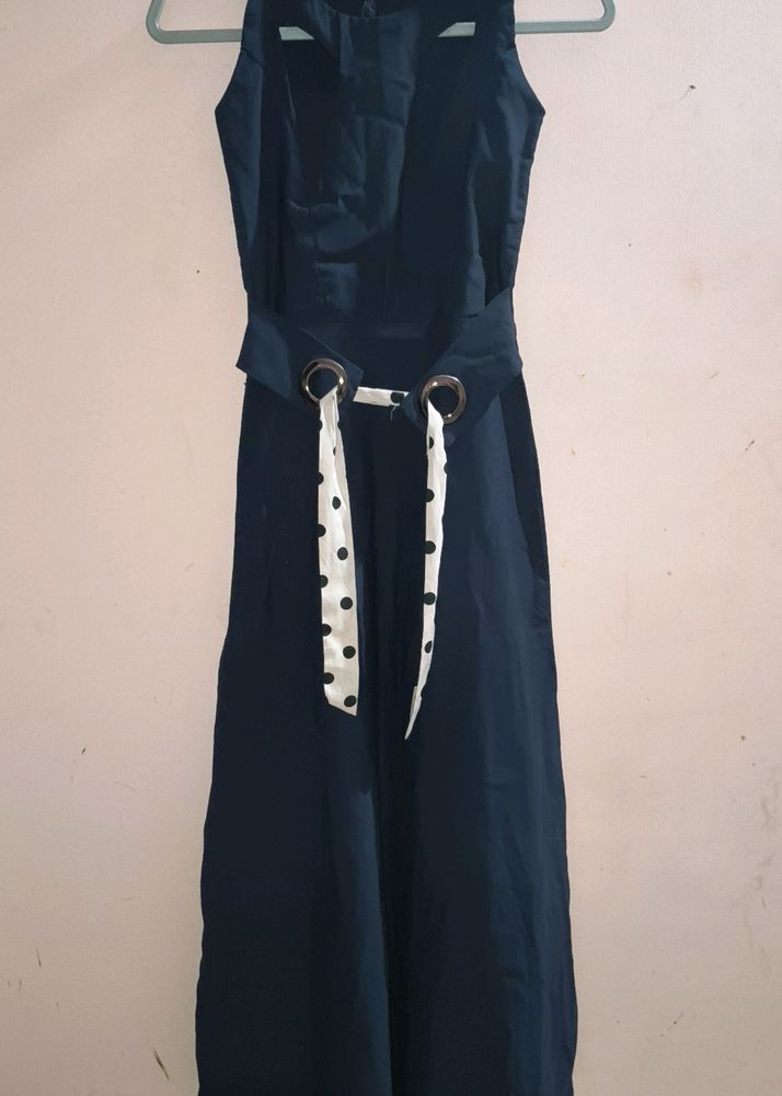 Korean Navy Blue Dress