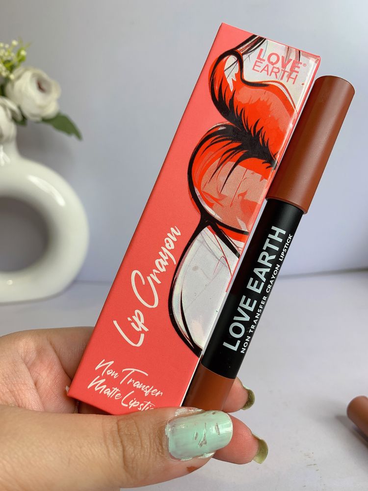 Love Earth Crayon Lipstick Shade - Coffee Rose