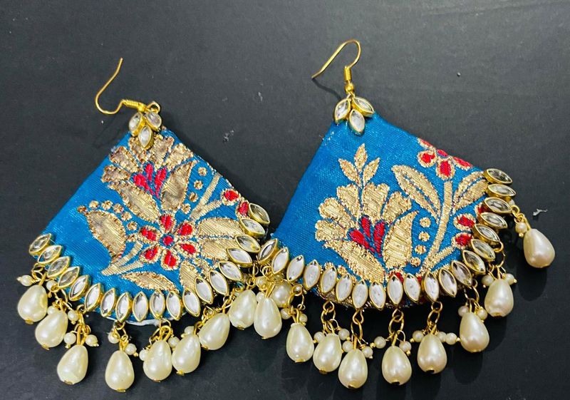 Fancy Fabric Hand Made Earrings