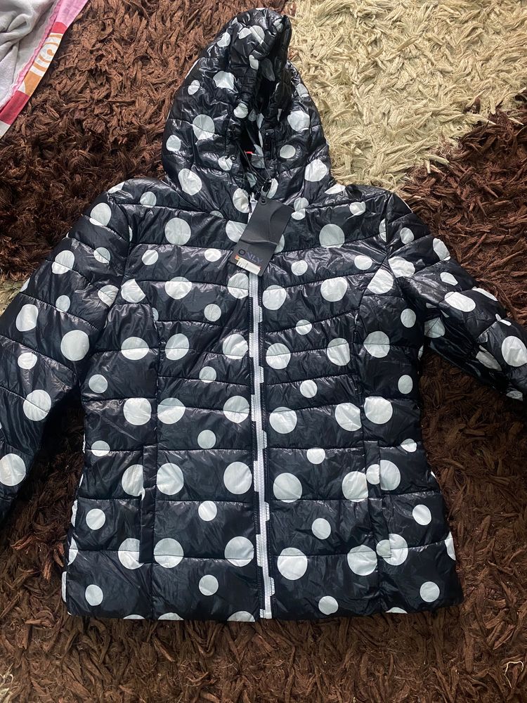 Polka Dot Hoodie Jacket