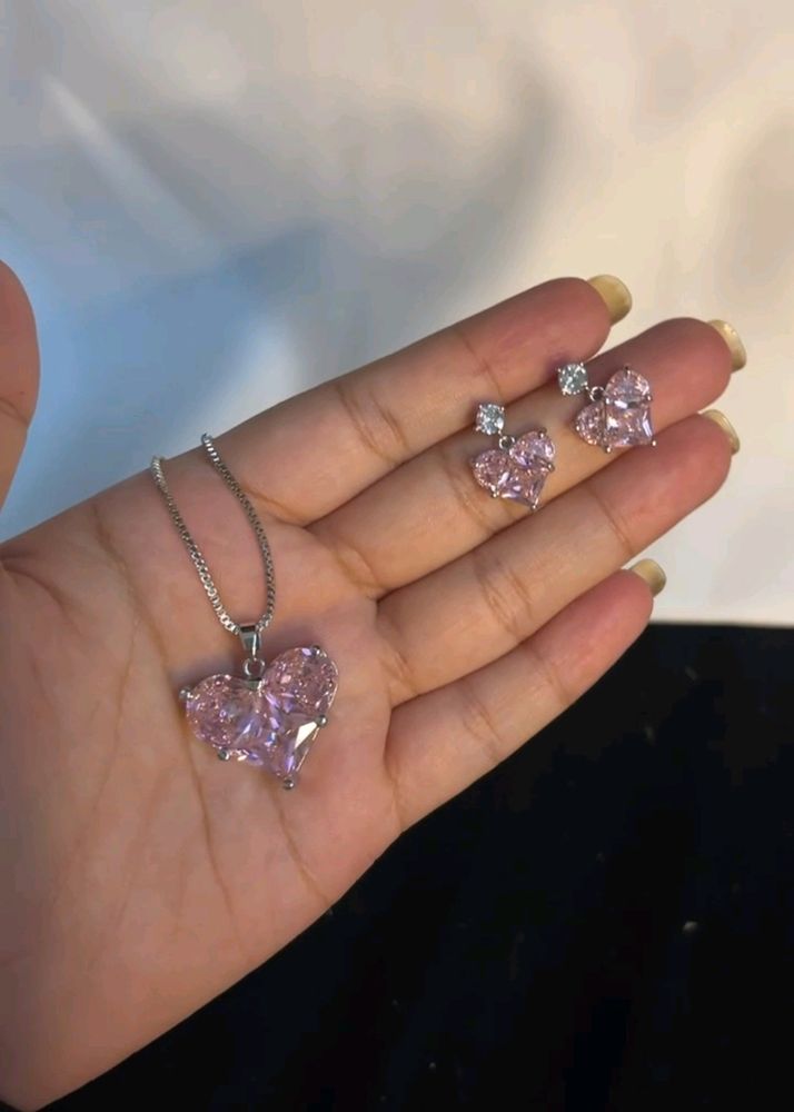 Y2k Imported Necklace+ Earring Set😭🎀💌🍰🧁👑