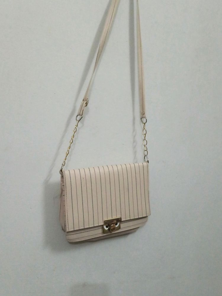 Like New Sling Bag.... Off White Color Matching Fo