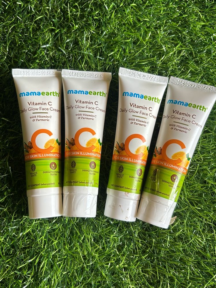 Mamaearth Vitamin C DailyGlow Face  Cream Pack4 Of