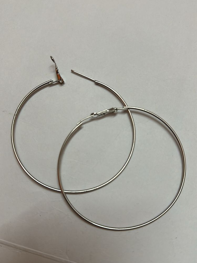 Silver Hoops