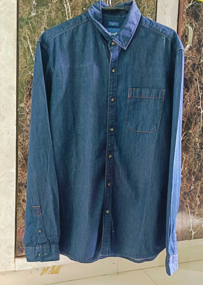 (Wrangler) Men Denim  Shirt