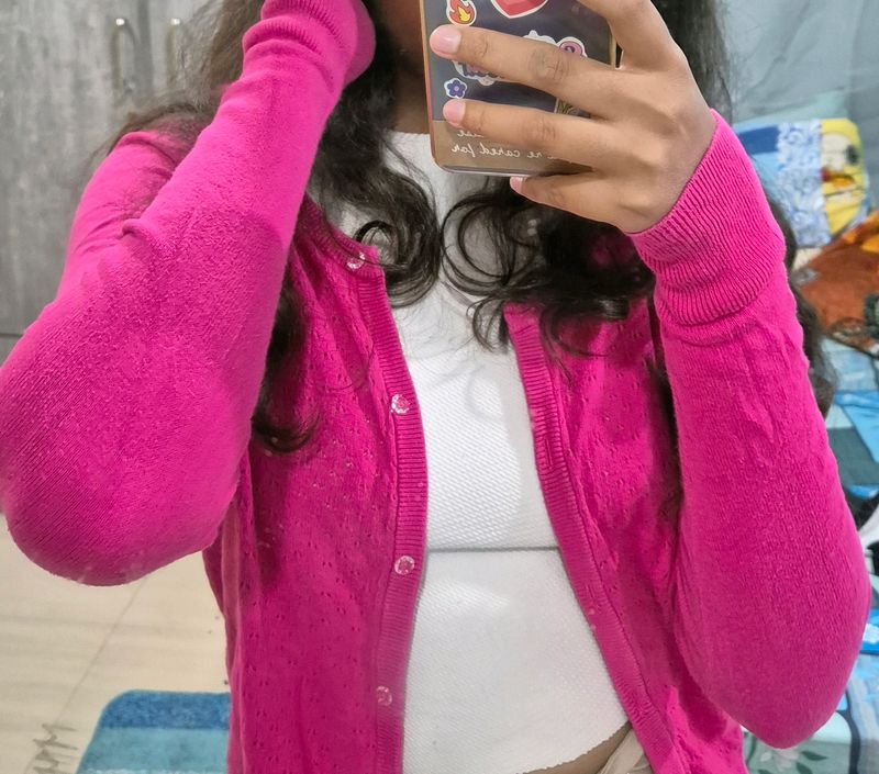 Pink Cardigan