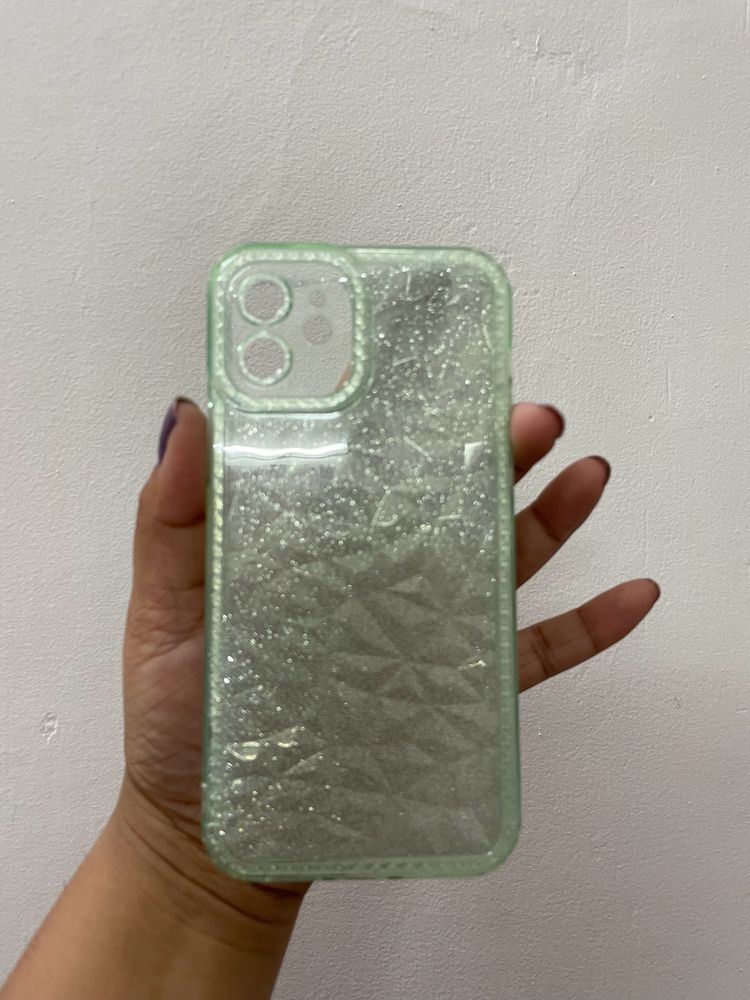 Light Green Translucent iPhone 12 Back Cover