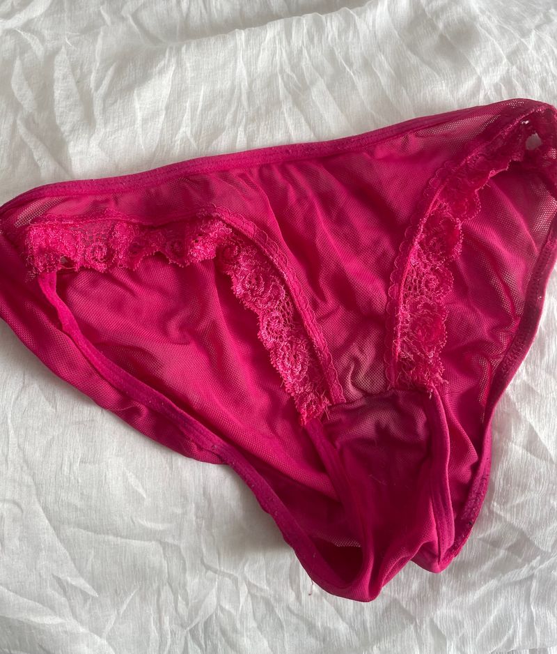 Pink Lace Panty Net