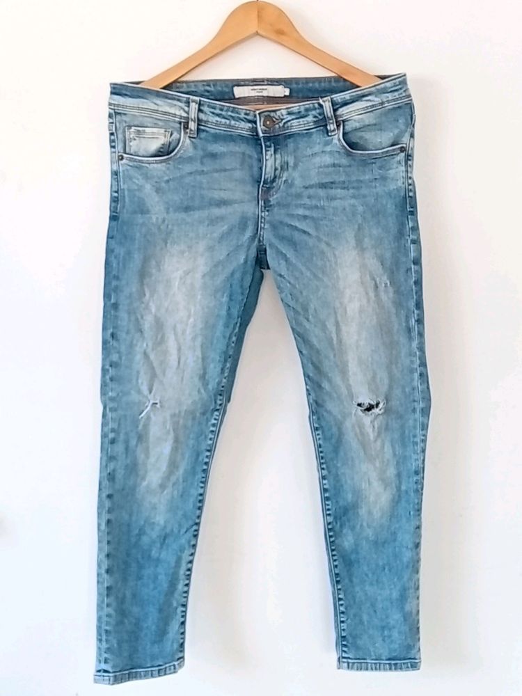 Vero Moda Ripped Blue Jeans (Women's)