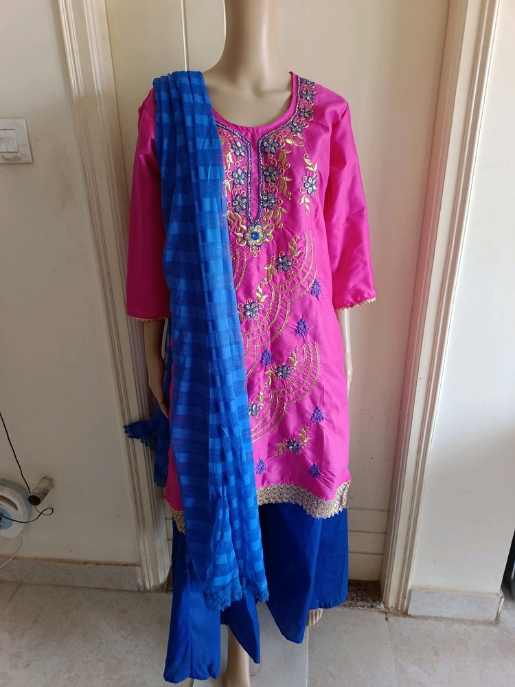 Kurti Palazzo And Dupatta