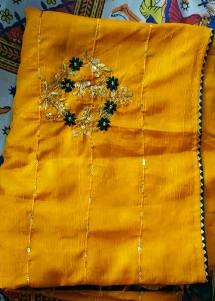 Embroidery Work Saree