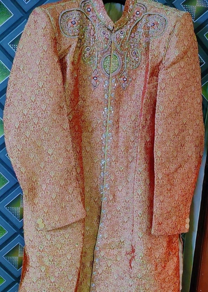 MENS WEDDING EMBROIDERED SHERWANI