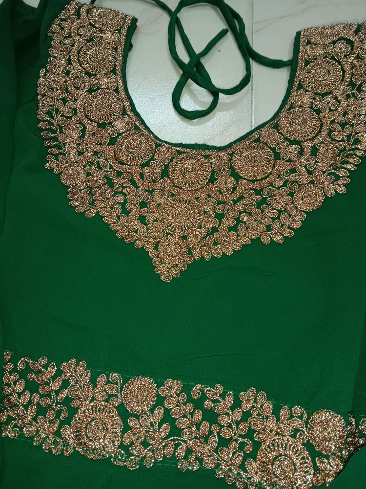 Bottle Green Gown