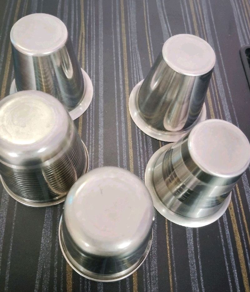 STEEL TEA CUPS-10 PCS