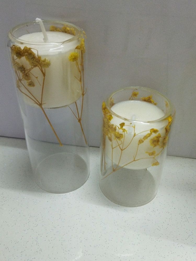 Perfumed Cylinder Handpour Wax Glass Candle