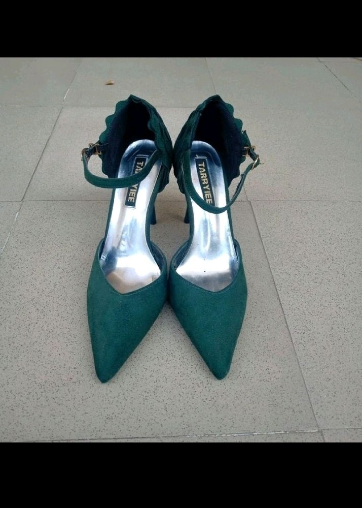 Bottle Green Heels👠