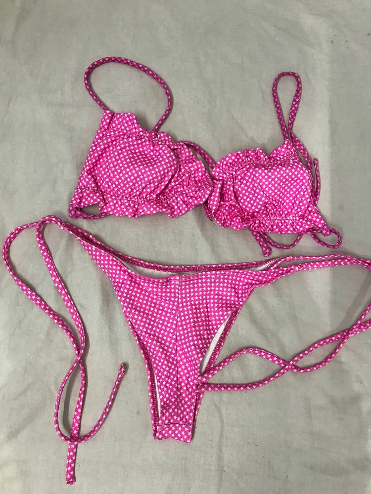 Pink Swimming Bikini