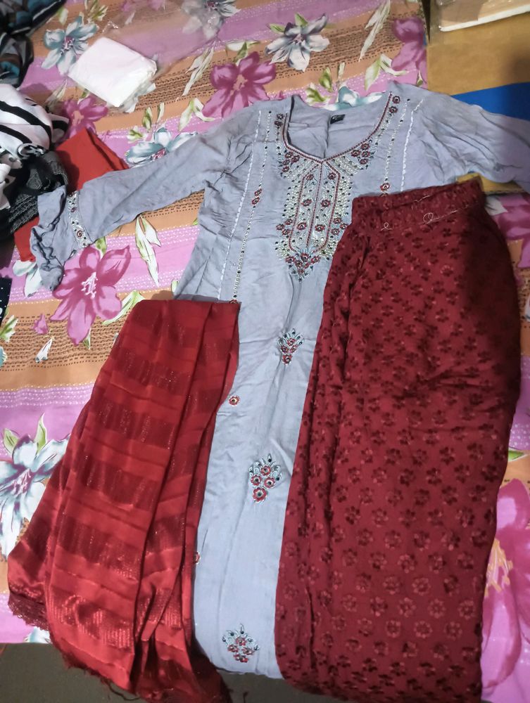 Kurti Pant With Dupatta