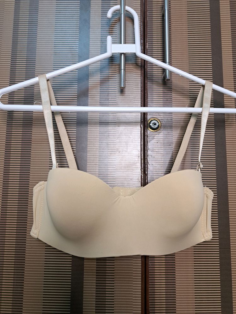 Nude Seamless Padded Wired Bra