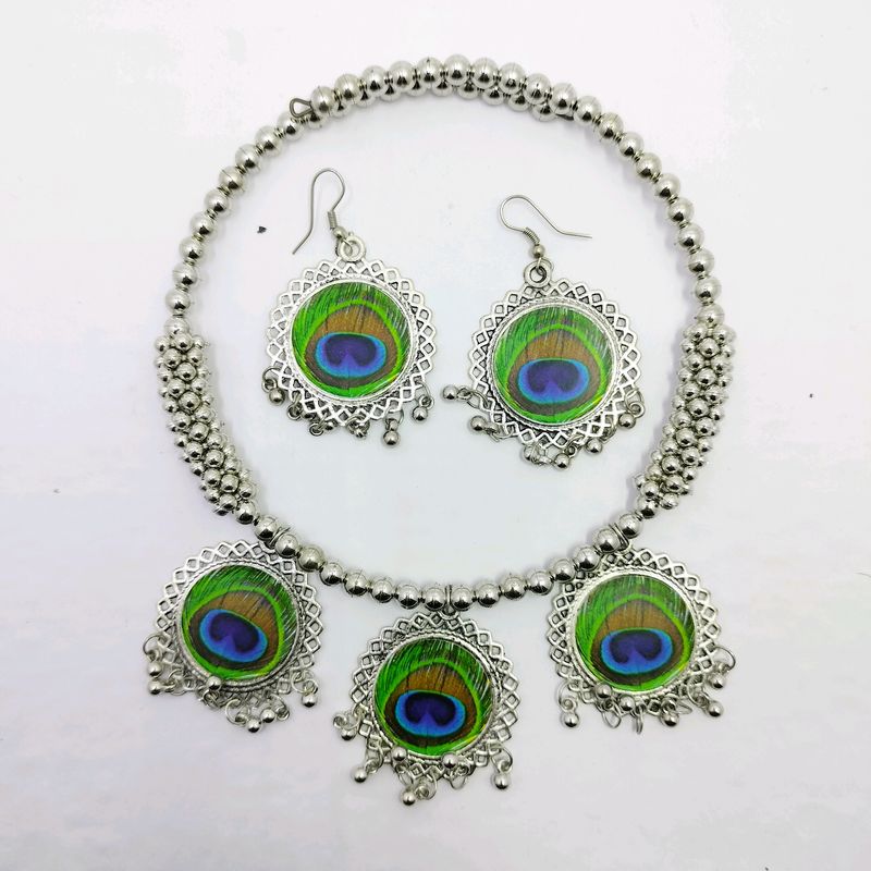 Krishna Design Choker Necklace Set