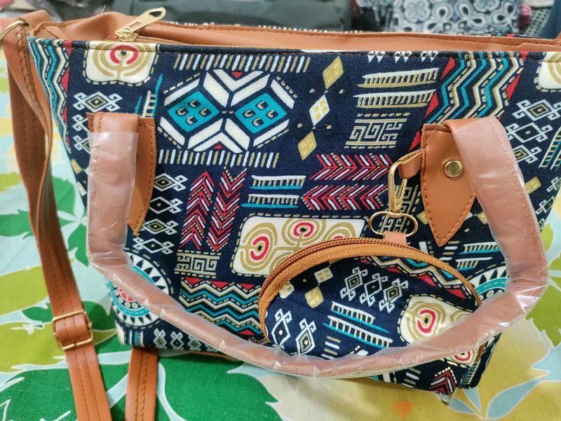 A Beautiful Printed Handbag