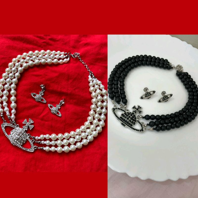 Vivienne Westwood Large Pearl Choker Sets