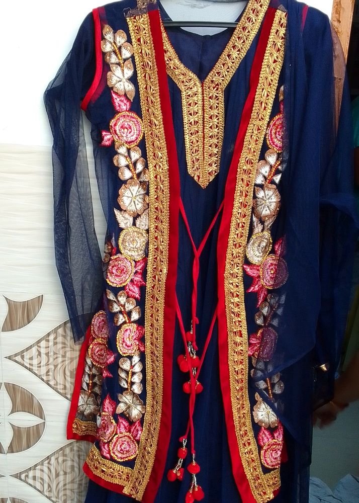 Anarkali Set With Beautiful Outer