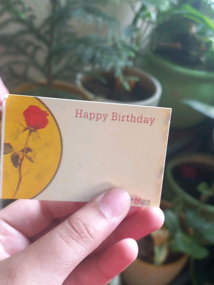 6 Peice Of (Happy Birthday) Cards + Wishes Sticker