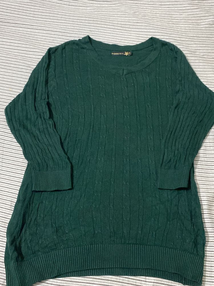 Green Long Sweater