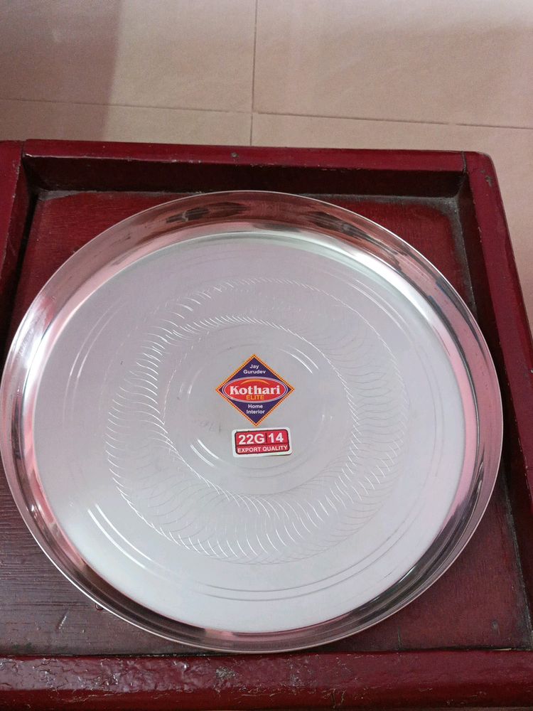 New Big Stainless Steel Thali