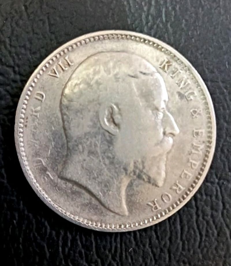1906 British India 1rupee Silver Coins
