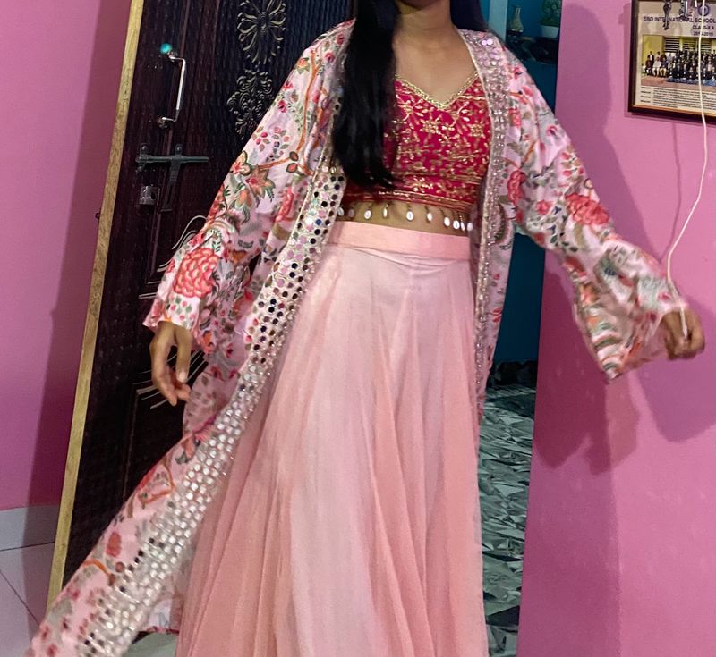 Lehenga Shrug Set