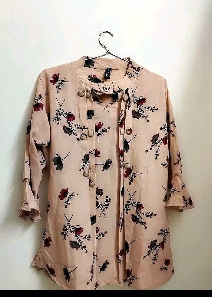 Flowers Design Tunic Top 🥀