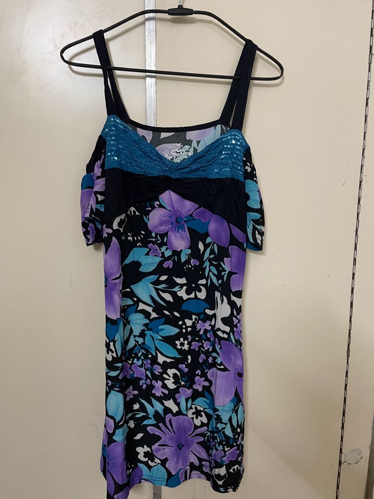 Women Shoulder Off Dress