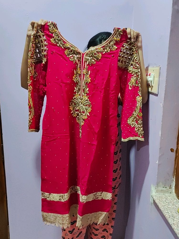 Aline Dress With Dupatta And Chudidaar