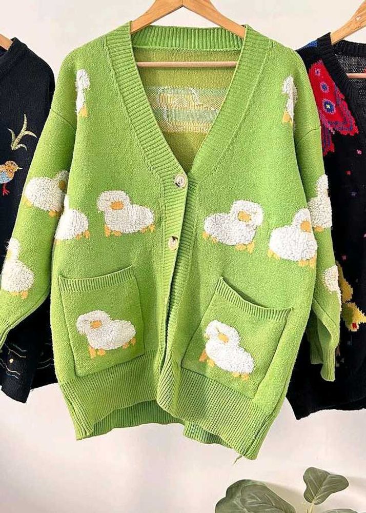 Green Cardigan