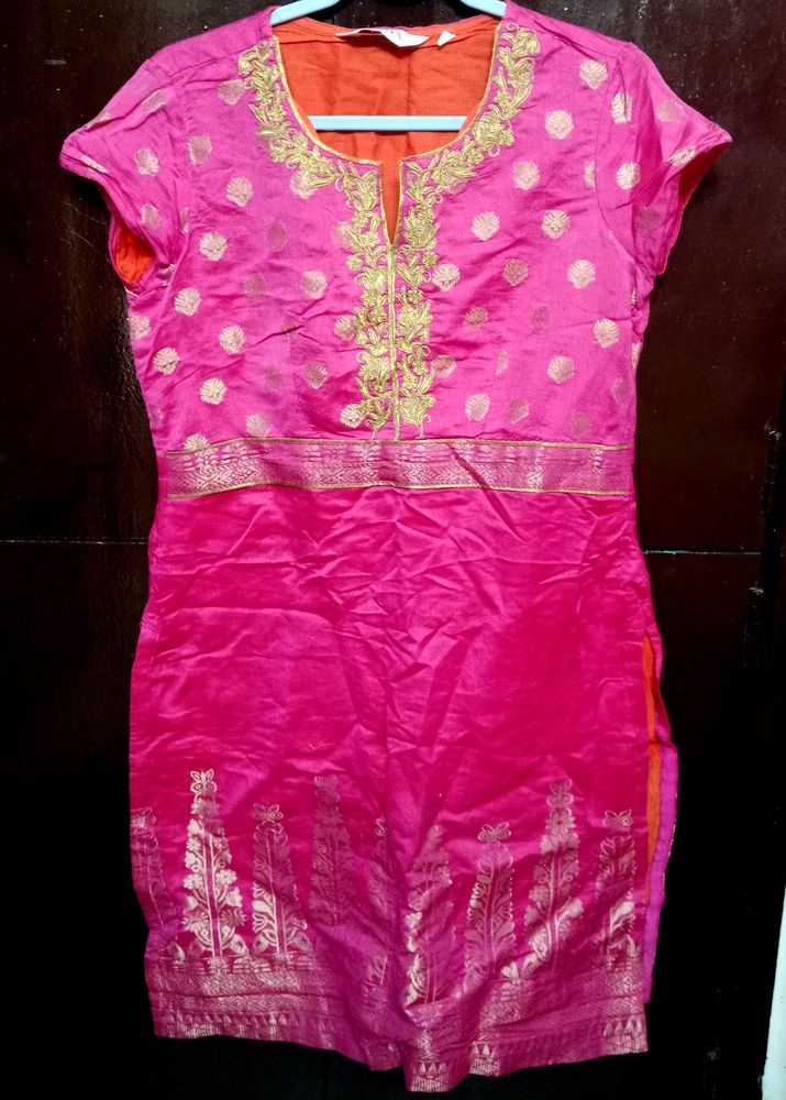 Pink Kurta