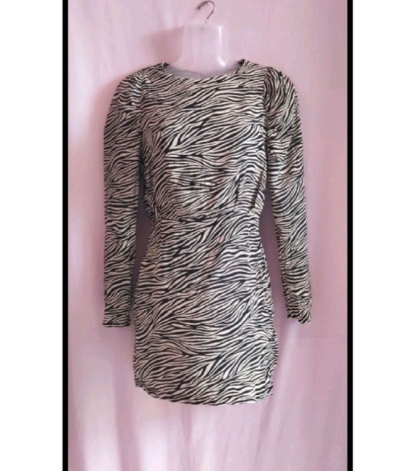 Zebra Print Bodycon Dress