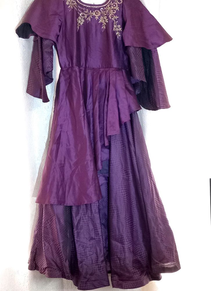 Wine Coloured Gown