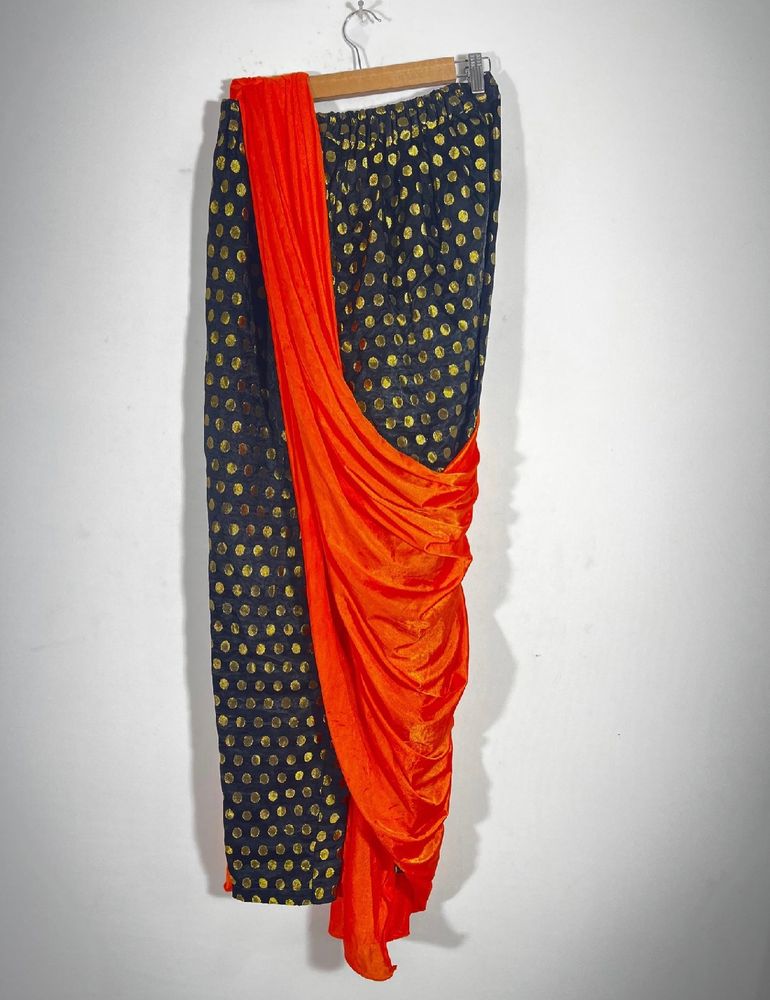 Ready To Wear Saree With Attached Pant