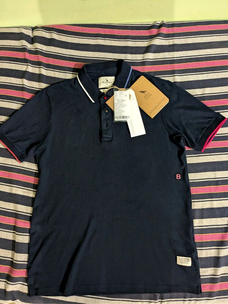 Mr Bowerbird Navy Polo Tshirt New With Tag