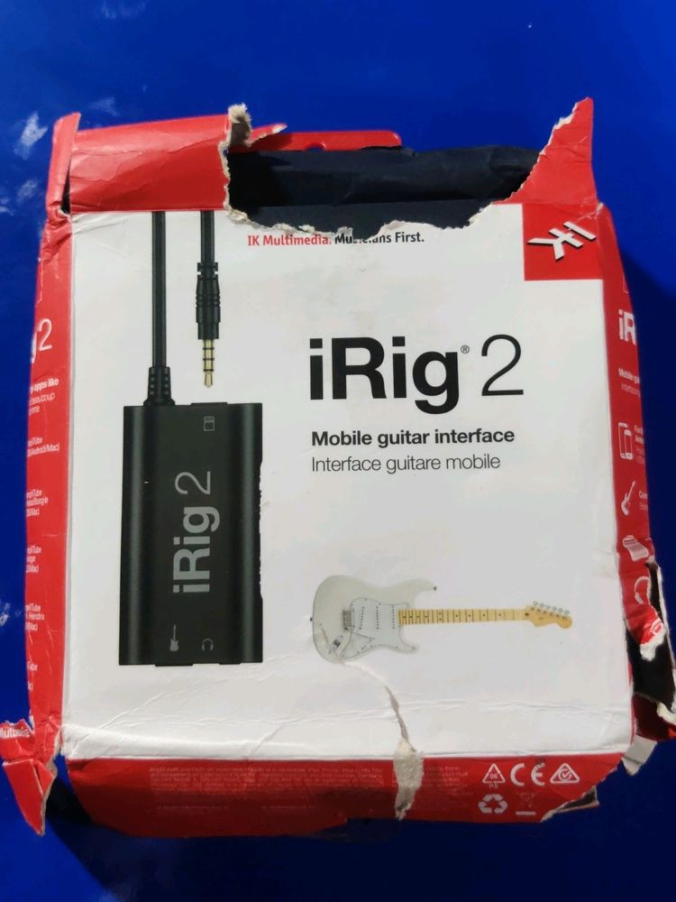 IK Multimedia iRig 2 Guitar Interface for iOS Mac