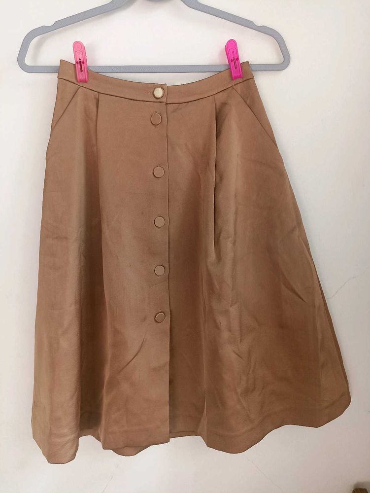 Korean Button Skirt