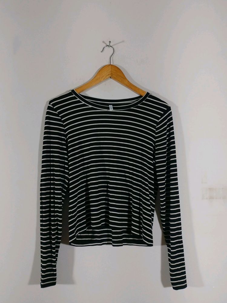 Black Striped Top (Women's)