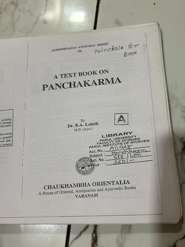 Panchkarma Book