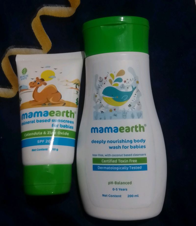 Baby Body Wash & Sunscreen