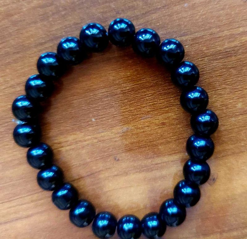 Black Beaded Bracelet