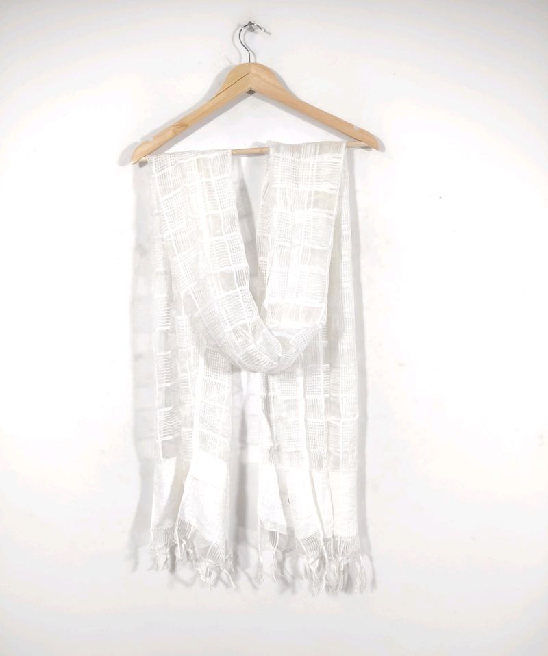 White Net Dupattas (Women's)