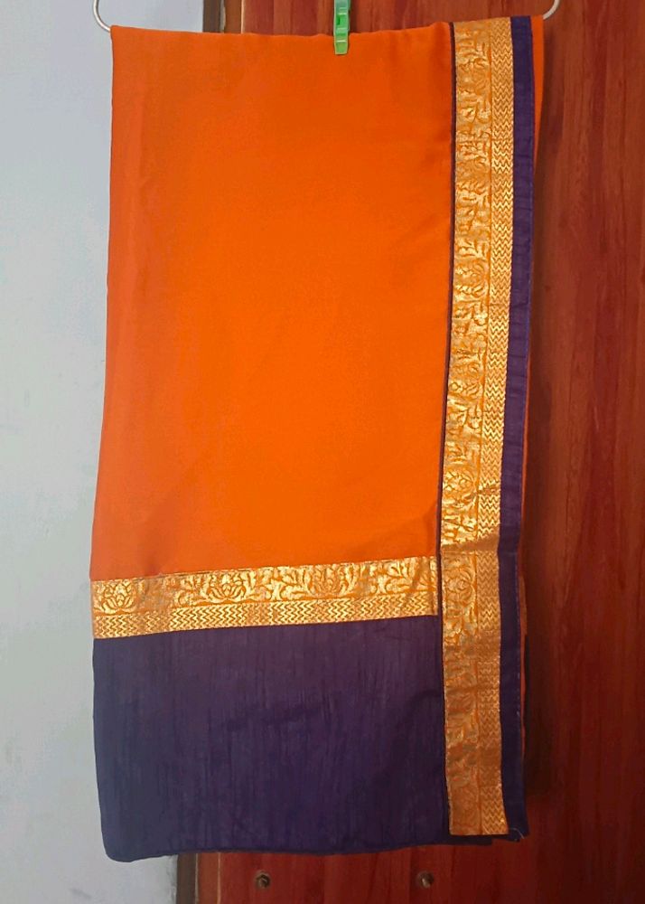 Festive Saree🧡💙